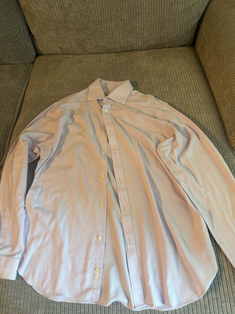 Michael Kors Men's Slim Fit Long‎ Sleeve Dress Shirt Light Purple